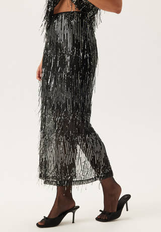 Onlspacy Hw Long Sequins Skirt