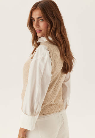 Onlsunny Sl Pointelle Top Knt