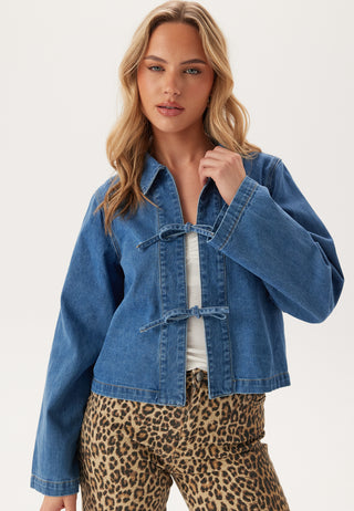 Onlthora Ls Bow Shirt Dnm
