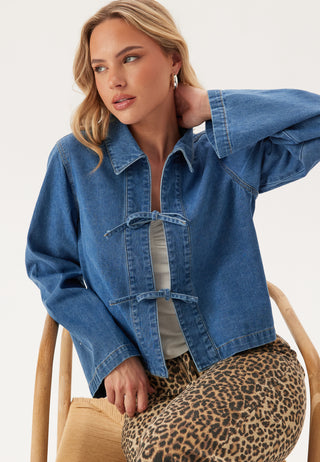 Onlthora Ls Bow Shirt Dnm