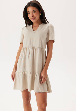 Onltiri-Caro V-Nec Lin Dress