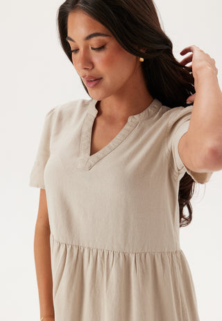 Onltiri-Caro V-Nec Lin Dress