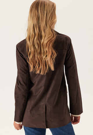 Onltulip Faux Suede Blazer Coa