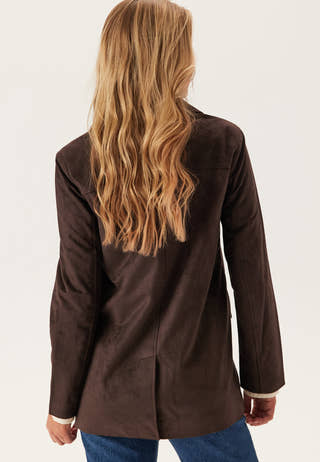 Onltulip Faux Suede Blazer Coa