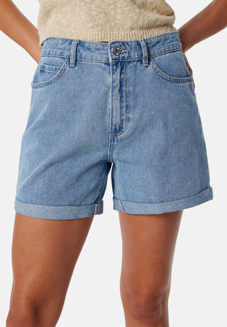 Onlvega HW Mom Dnm Shorts