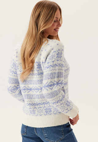 Onlxmas Nordic Ls O-neck Knt
