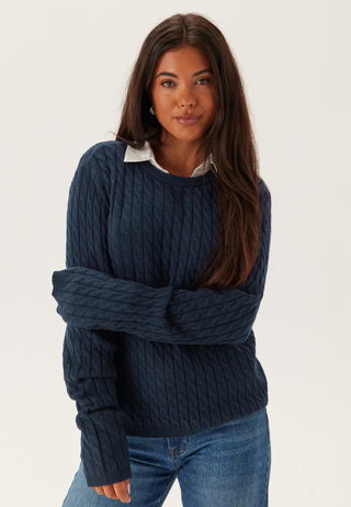 Pcfia Ls Cable Knit