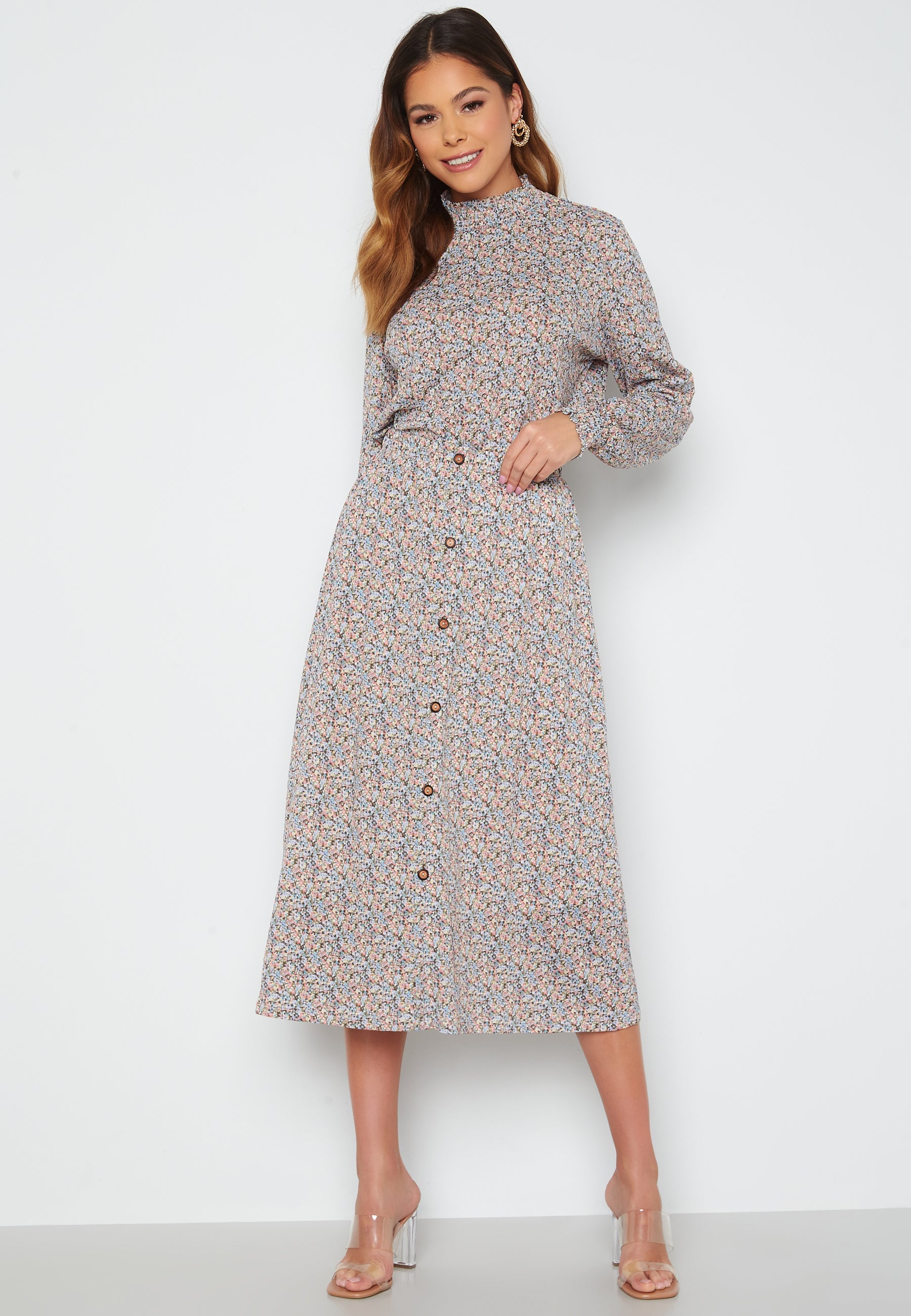 Only – Pella Button Skirt – campaign-outlet – Multi / Floral / Pink / Blue