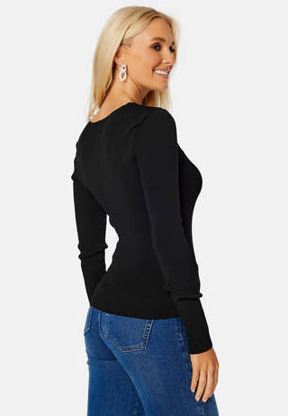 Sally Rib L/S V-Neck