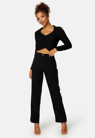 Siva L/S Collar Short Top