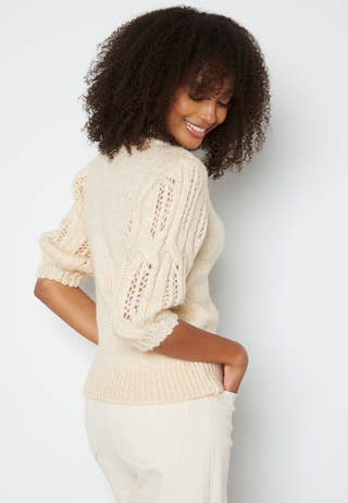 Sussie Wool 3/4 Highneck Pullover