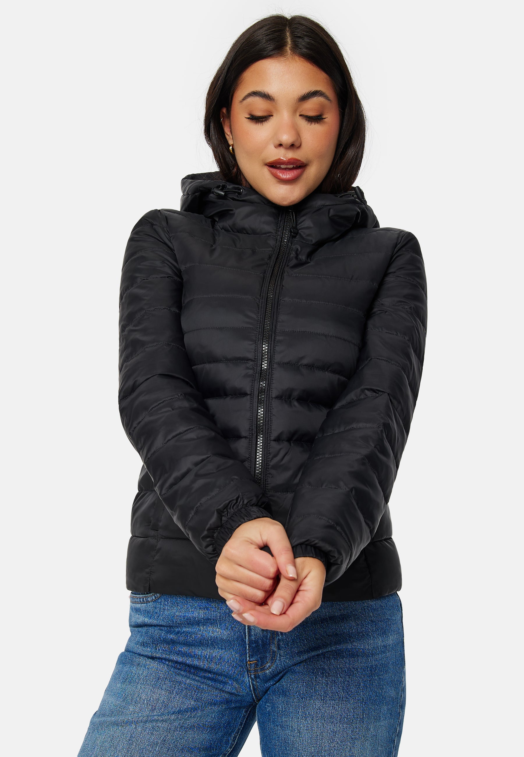 Giacca ONLY ONLTAHOE - Giacca Lunga In Nylon 100%, Maniche Lunghe, Facile Da Curare