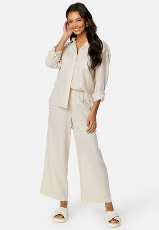 Onltokyo  Linen Blend Pant