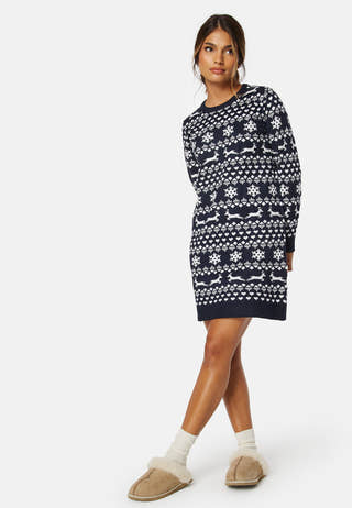 Xmas Snowflake LS Dress