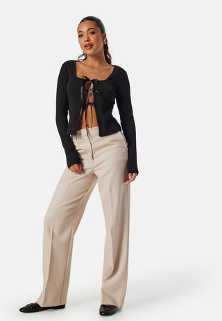 Pcbonnie Ls Square Neck Top D2