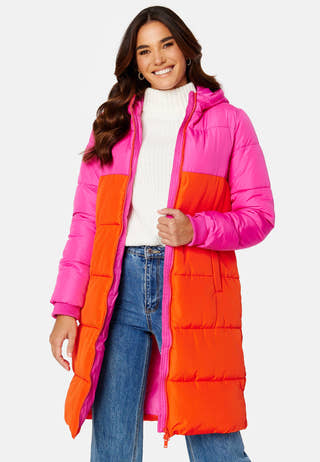 Bee Blocked Long Puffer