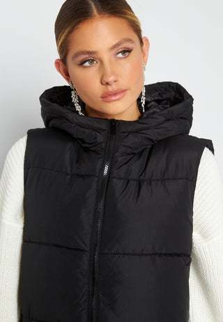Bee New Long Puffer Vest