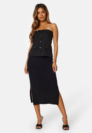 Crista HW Midi Knit Skirt