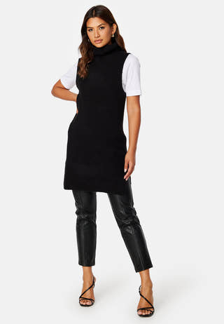 Ellen Rollneck Long Knit Vest