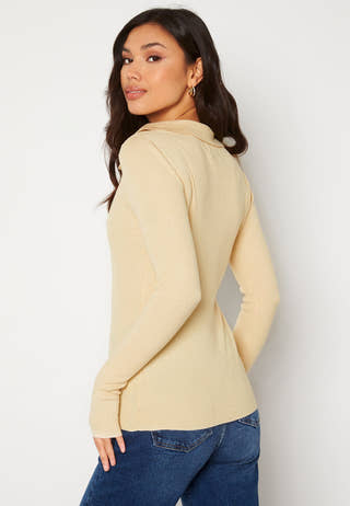 Hartley LS V-Neck Polo Knit