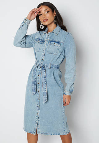 Namir LS Denim Shirt Dress