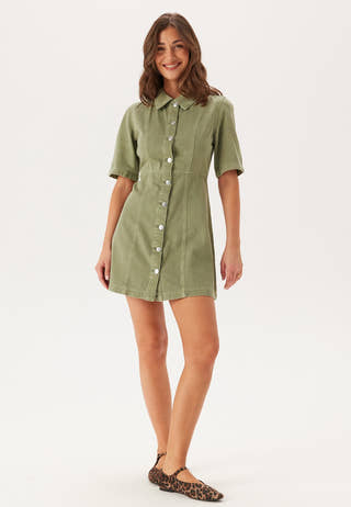 Onlsilla 2/4 SHORT BUTTON DRES