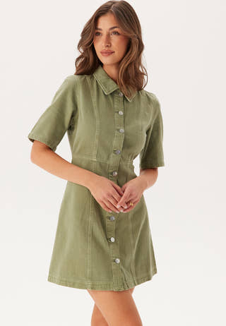 Onlsilla 2/4 SHORT BUTTON DRES