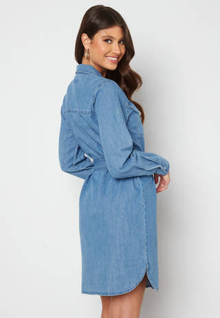 Osalina LS Midi Denim Dress