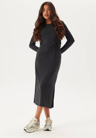 Pcanora Ls Midi Knot Dress Bc