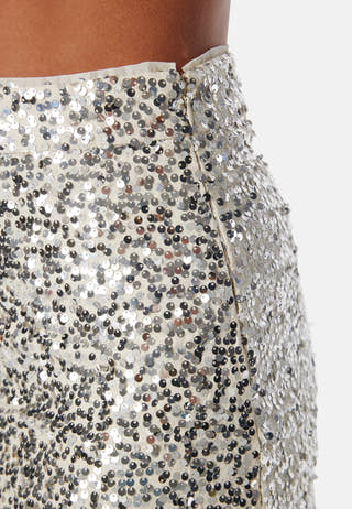 Pcbosy sequins High Waist skirt