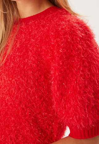 PCFee SS O-Neck Knit Top