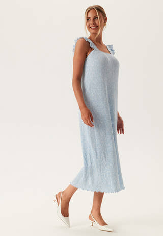 Pcflora Strap Flounce Dress