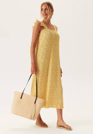 Pcflora Strap Flounce Dress