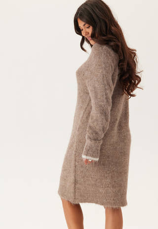 Pcivy Ls Contrast Knit Dress