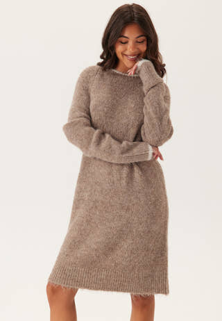 Pcivy Ls Contrast Knit Dress