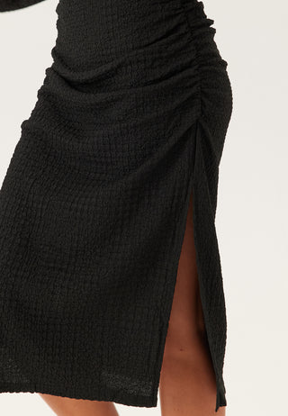 Pcjamal Ls Midi Rouching Dress