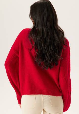Pcjenna Ls O-neck Cable Knit