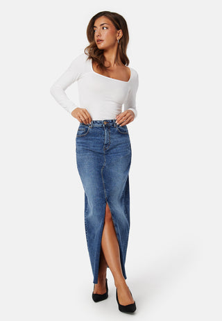 Pcjessie high waist ankle denim skirt