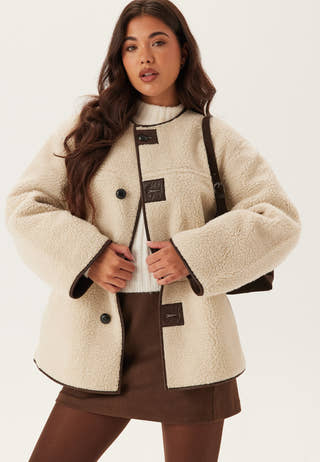 Pcjulie Reversible Teddy Coat