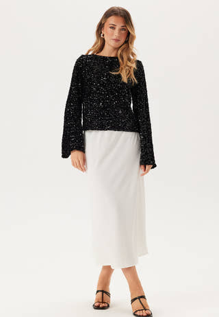 Pckam Ls Deep Back Bow Top