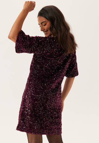 Pckam Ss Puff Sleeves Dress