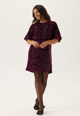 Pckam Ss Puff Sleeves Dress