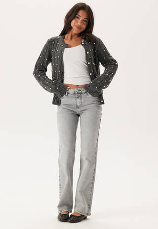 Pckelly Mw Straight Jeans Lg
