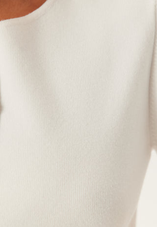 Pcmarie Ss O-neck Split Knit