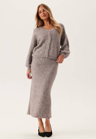 Pcmesva Ls Boxy Sequin Knit Cardigan