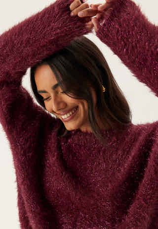 Pcmie Ls O-neck Knit