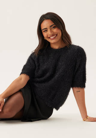 Pcmie Ss O-neck Knit