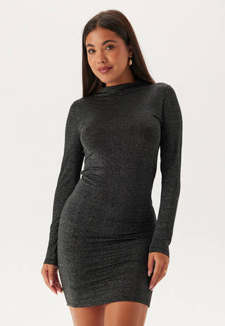 Pcmonica Ls Glitter Dress
