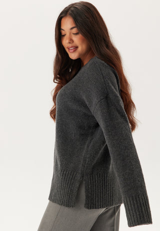 Pcnancy Ls Loose O-neck Knit