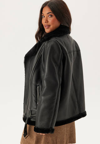 Pcnora Aviator Pu Jacket